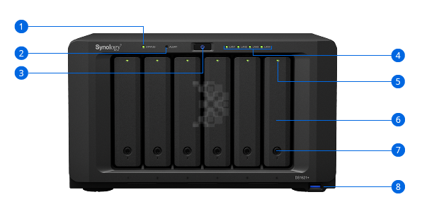 NAS Synology DS1621+6