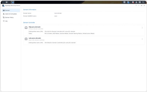 Synology Directory Server 9