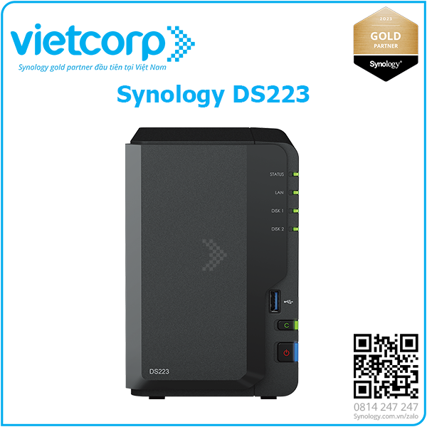 Synology® ra mắt DiskStation® DS223