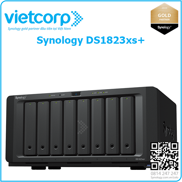 Synology® ra mắt DiskStation® DS1823xs+, giải pháp lưu trữ dạng tháp mạnh mẽ lên đến 324 TB