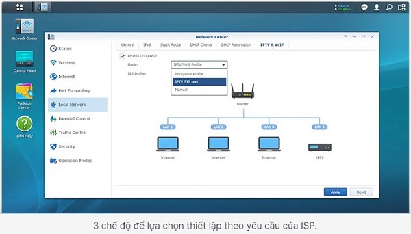 Quản lý kết nối hoàn thiện với Router Synology 5