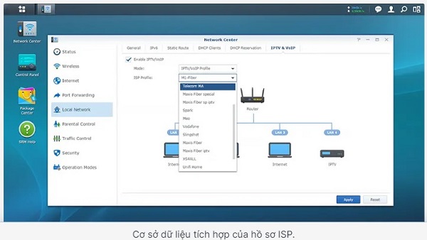 Quản lý kết nối hoàn thiện với Router Synology 6