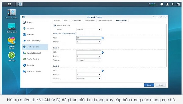 Quản lý kết nối hoàn thiện với Router Synology 7