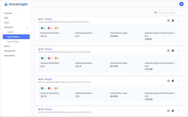 Active Insight quản lý tập trung tất cả NAS Synology 8