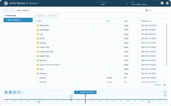 Active Backup for Business cho PC 7