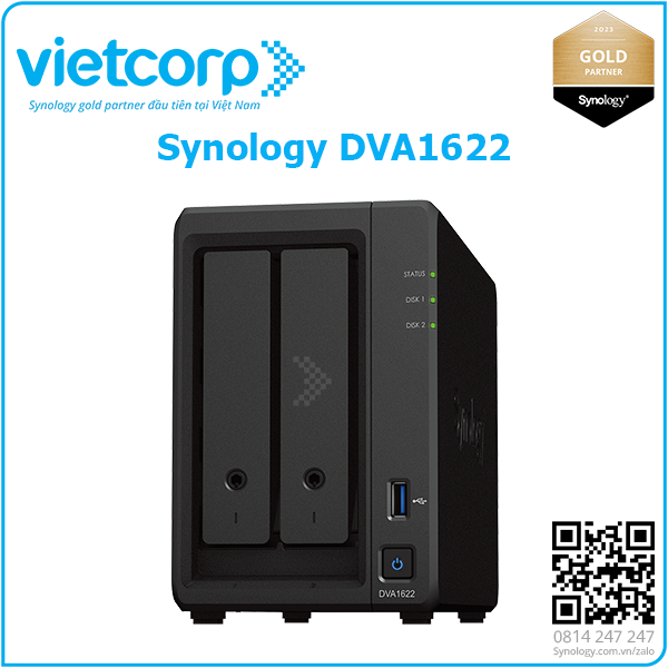 Synology® ra mắt DVA1622 công nghệ AI