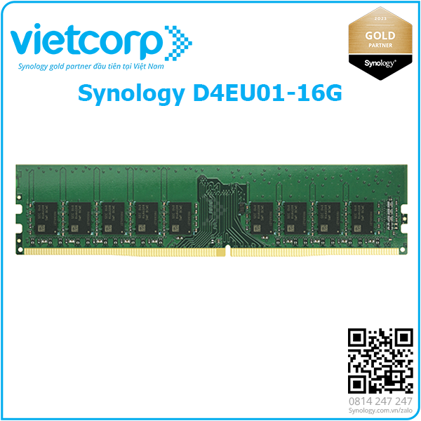 RAM Synology D4EU01-16G có dung lượng 16 GB