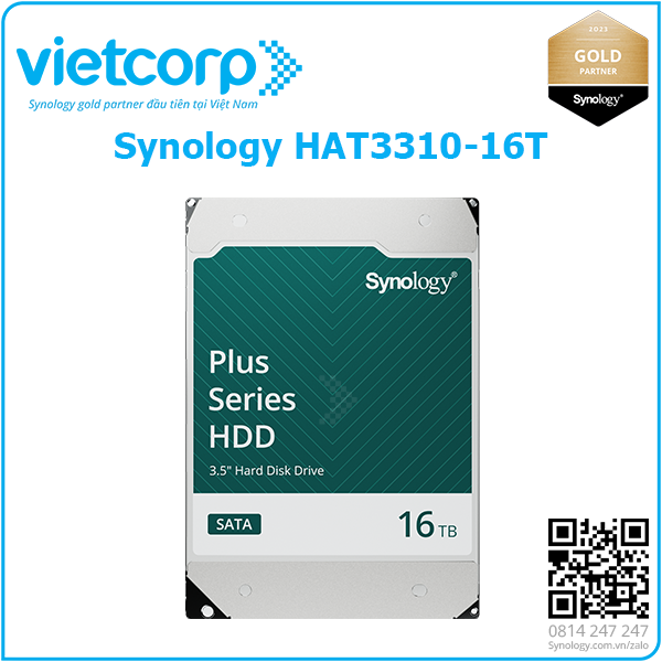 Ổ cứng HDD Synology HAT3310-16T dung lượng 16 TB