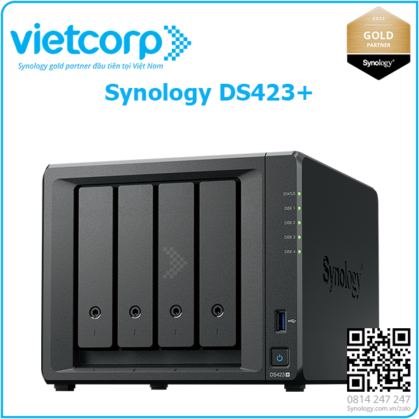 Thiết bị lưu trữ NAS Synology DS423+