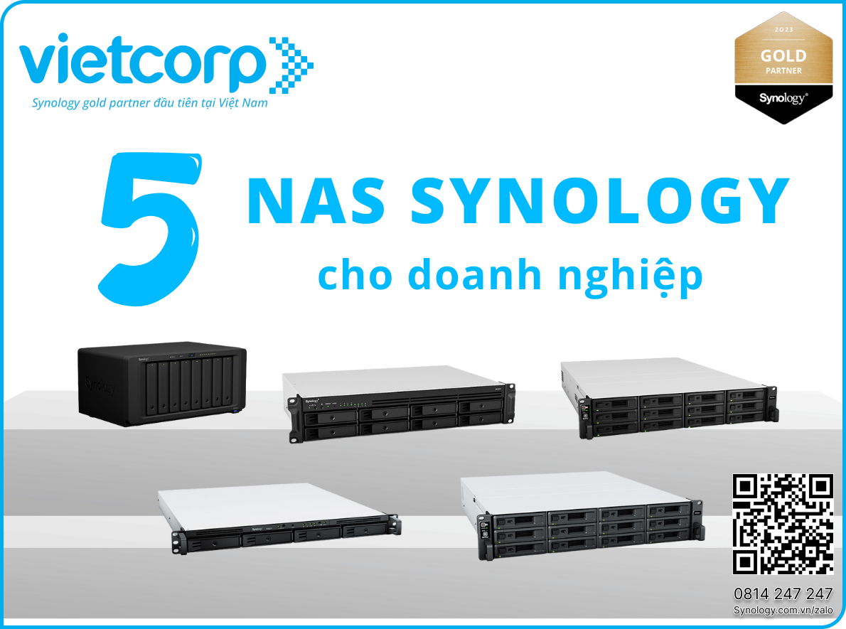 Top 5 NAS Synology cho doanh nghiệp