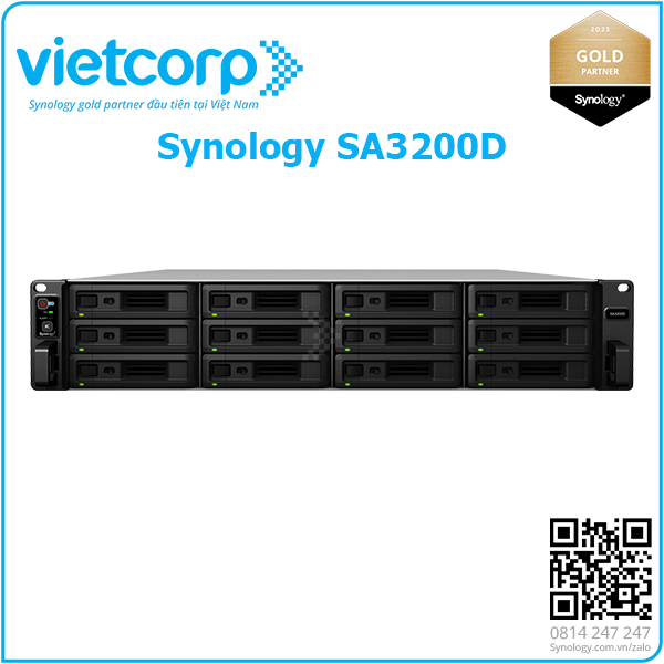 thiet bi luu tru nas synology sa3200d 2