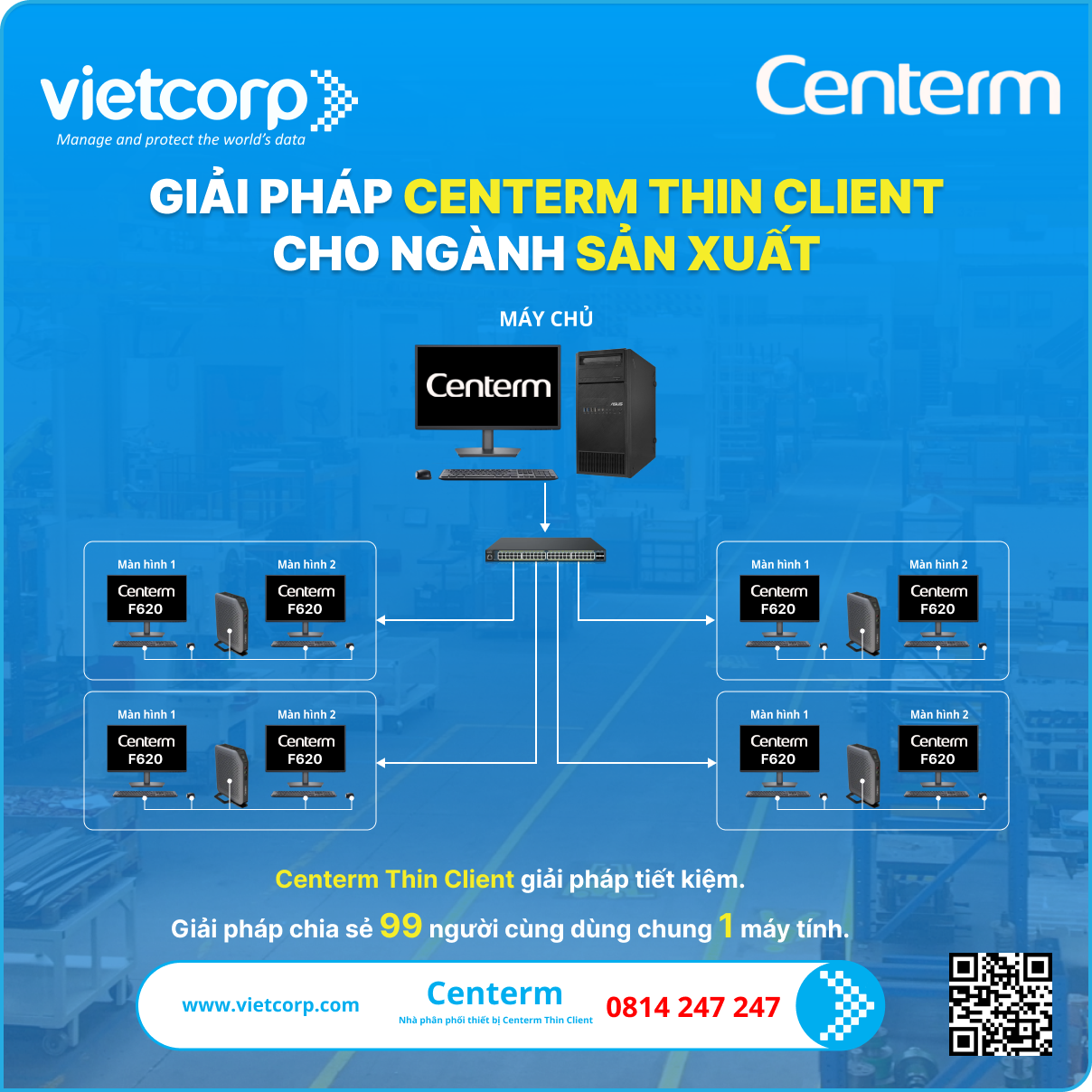 Giải pháp Centerm cho ngành sản xuất