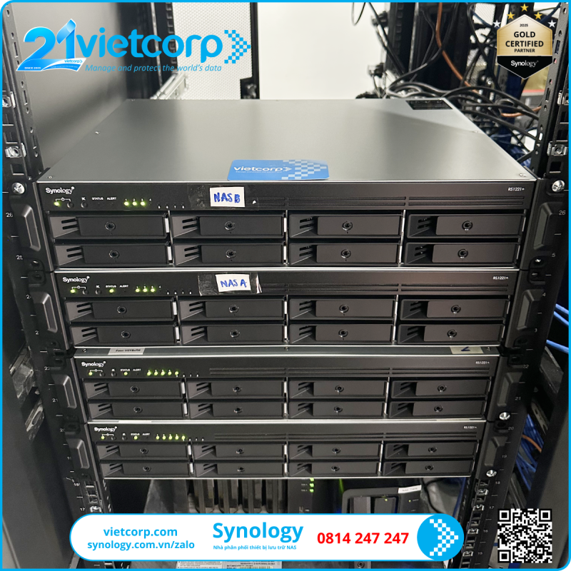 Hệ thống 4 NAS Synology RS1221+ cho tập đoàn nông nghiệp - thực phẩm hàng đầu
