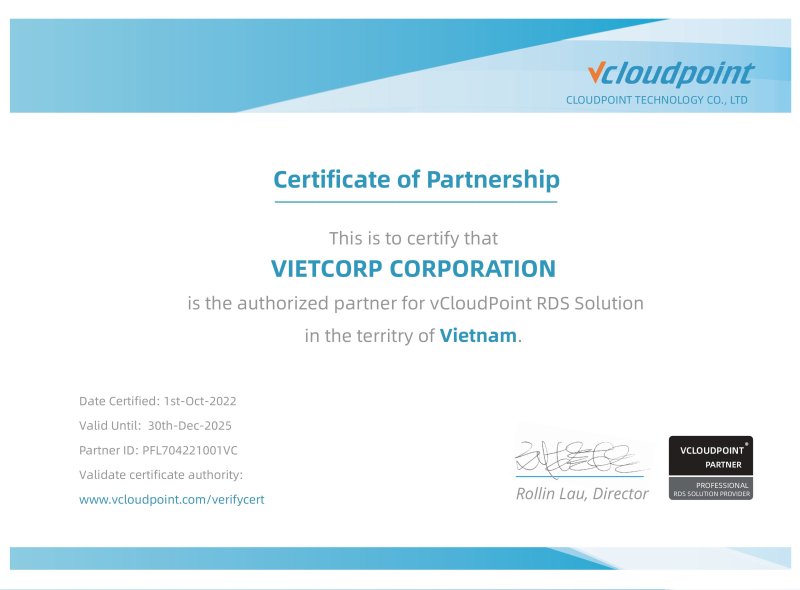 Vietcorp-vCloudPoint-CertificatePartnershippg
