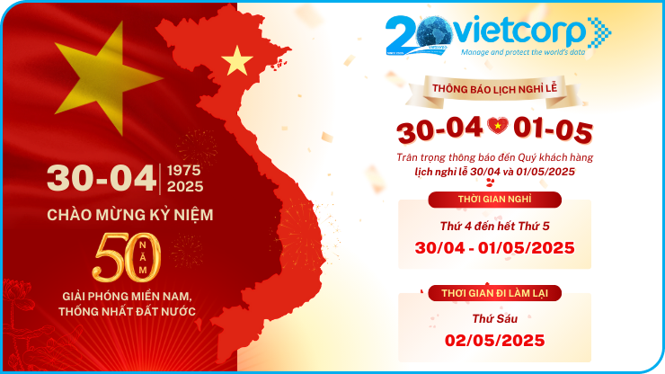 Thông báo nghỉ lễ 30/04 - 01/05