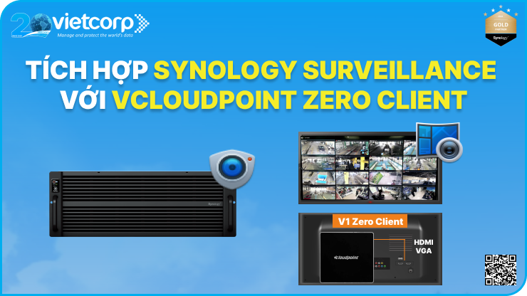 Tối ưu hệ thống camera nhờ tích hợp Synology Surveillance với vCloudPoint Zero Client