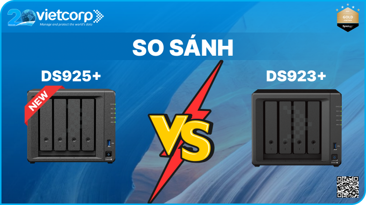 So sánh NAS Synology DS925+ và DS923+