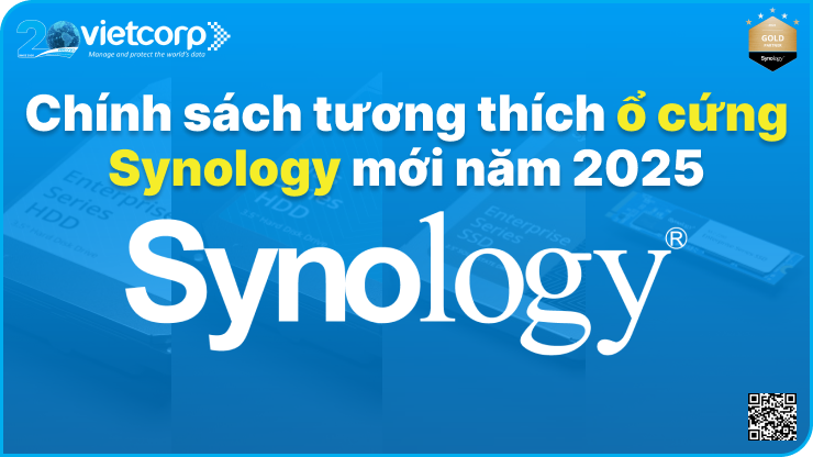 Chính sách tương thích ổ cứng Synology mới năm 2025