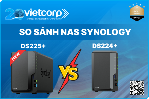 So sánh NAS Synology DS225+ và DS224+