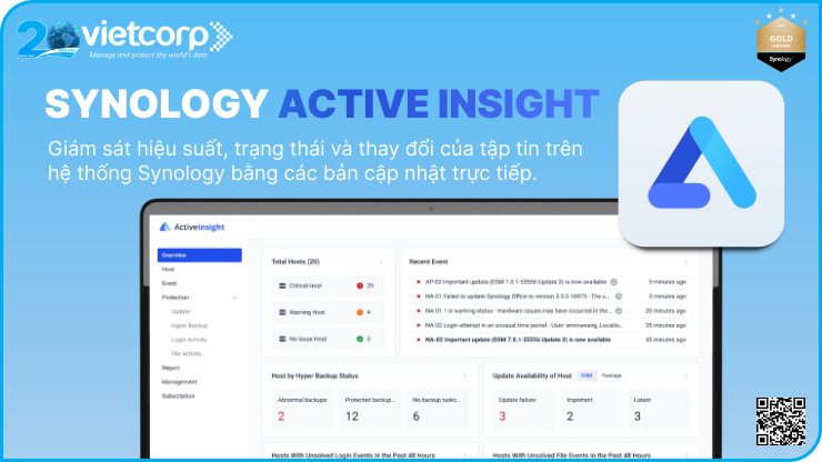 Active Insight quản lý tập trung tất cả NAS Synology