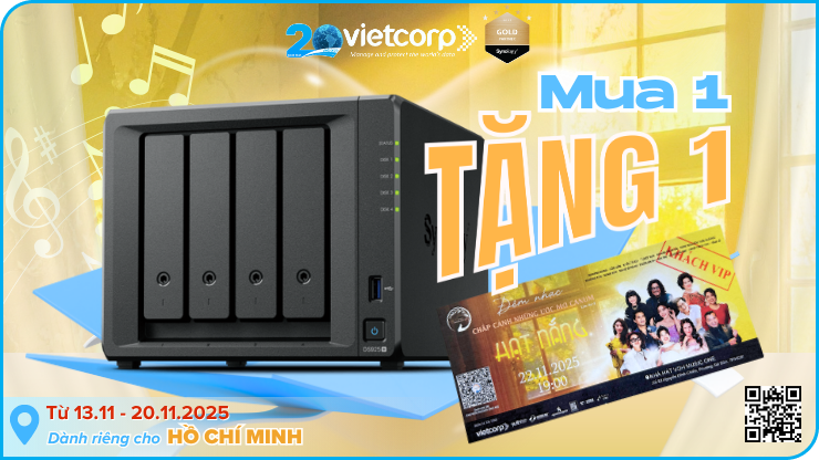 🎵 Mua 1 NAS Synology tặng 1 vé mời đêm nhạc CANUM