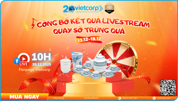 Vietcorp công bố kết quả Livestream Quay Số Trúng Quà ngày 20/12/2025