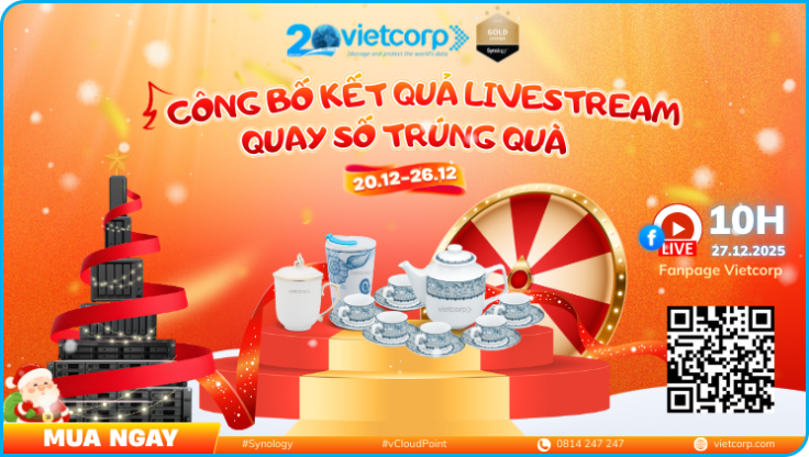 Vietcorp công bố kết quả Livestream Quay Số Trúng Quà ngày 27/12/2025