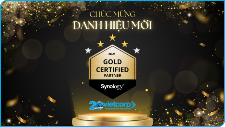 Vietcorp chính thức trở thành Synology Gold Partner 2025