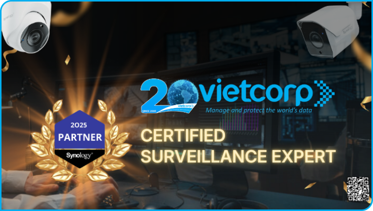 Vietcorp chính thức đạt chứng nhận Synology Surveillance Expert