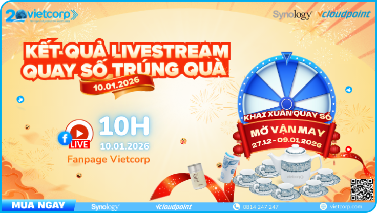 Vietcorp công bố kết quả Livestream Quay Số Trúng Quà ngày 27/12/2025