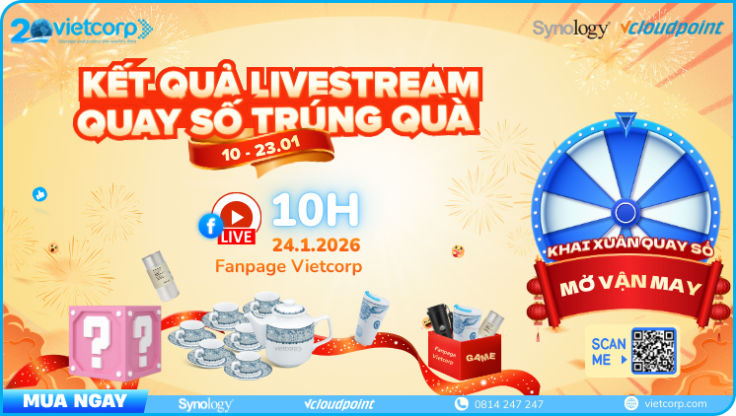 Vietcorp công bố kết quả Livestream Khai Xuân Rực Rỡ ngày 24/01/2026