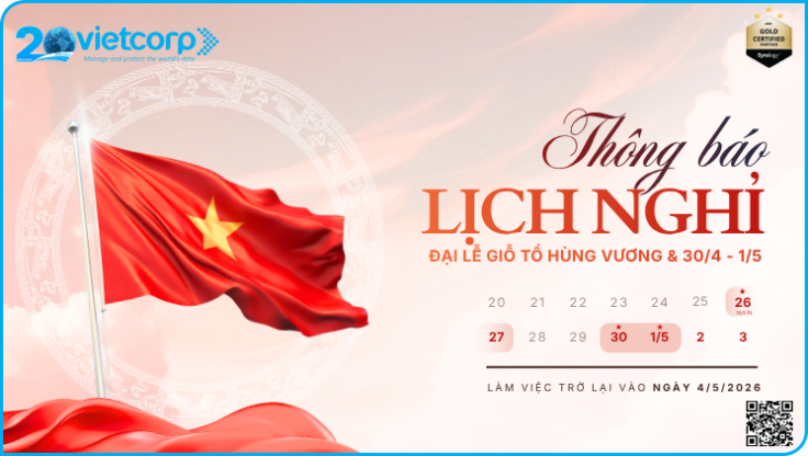 Thông báo lịch nghỉ lễ Giổ tổ Hùng Vương & 30/4-1/5