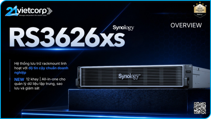 RackStation Synology RS3626xs chính thức ra mắt