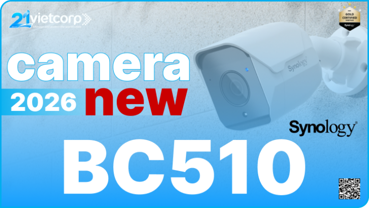 Synology BC510 camera thân trụ tích hợp AI