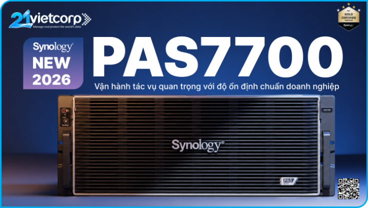 Synology PAS7700 chính thức ra mắt toàn cầu