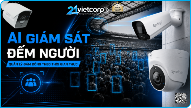 Camera AI giám sát sân vận động