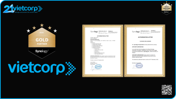 Vietcorp chính thức trở thành Synology Gold Partner 2024