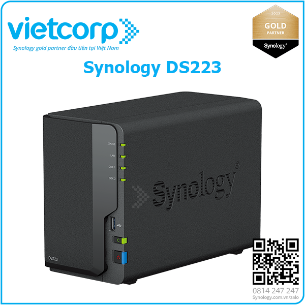 Thiết bị lưu trữ NAS Synology DS223J - Vietcorp ICT