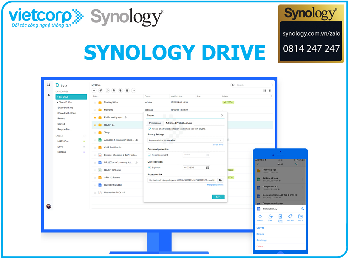 Synology Drive – Vietcorp ICT