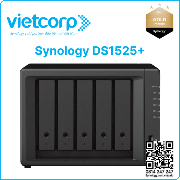 Thiết bị lưu trữ NAS Synology DS1525+