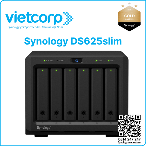 Thiết bị lưu trữ Synology DS625slim