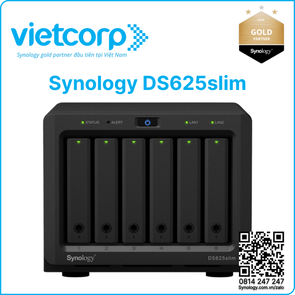 Thiết bị lưu trữ Synology DS625slim