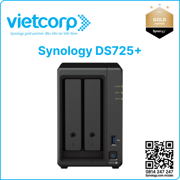 Thiết bị lưu trữ NAS Synology DS725+