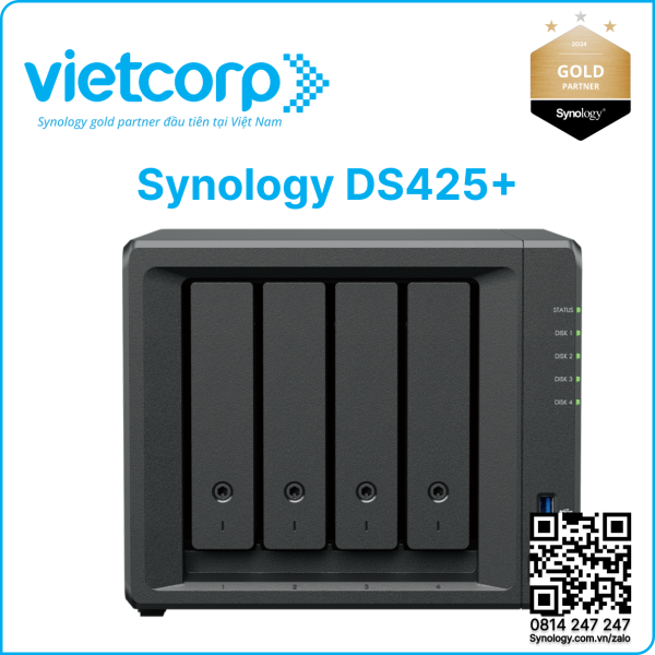 Thiết bị lưu trữ NAS Synology DS425+