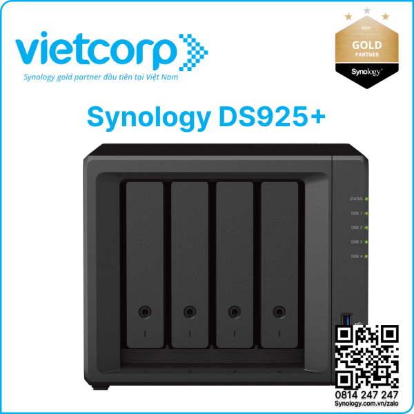 Thiết bị lưu trữ NAS Synology DS925+