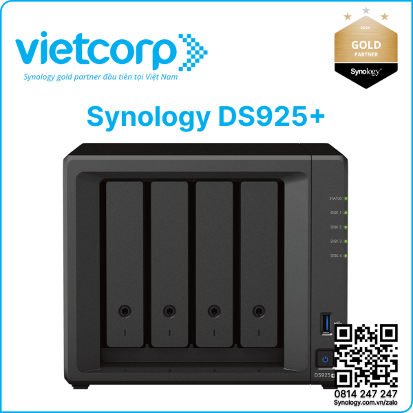 Thiết bị lưu trữ NAS Synology DS925+