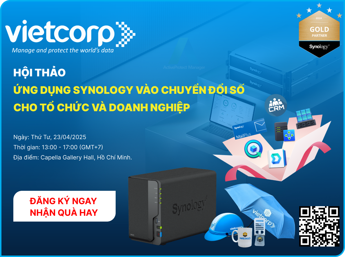 Hội thảo ứng dụng Synology vào chuyển đổi số cho tổ chức và doanh nghiệp